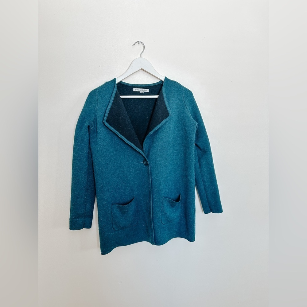 Catherine Malandrino - Cardigan/Sweater - TealBlack - Size Small